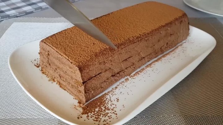Нежный шоколадный торт без духовки