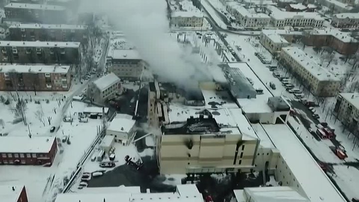 Зимняя вишня 2025 как выглядит Пожар в ТЦ Зимняя вишня Кемерово Снято с коптера 26 03 2018