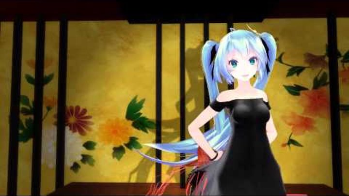 Mmd 千本桜 Tda式append 黒ワンピース 初音ミク Fhd 1080p