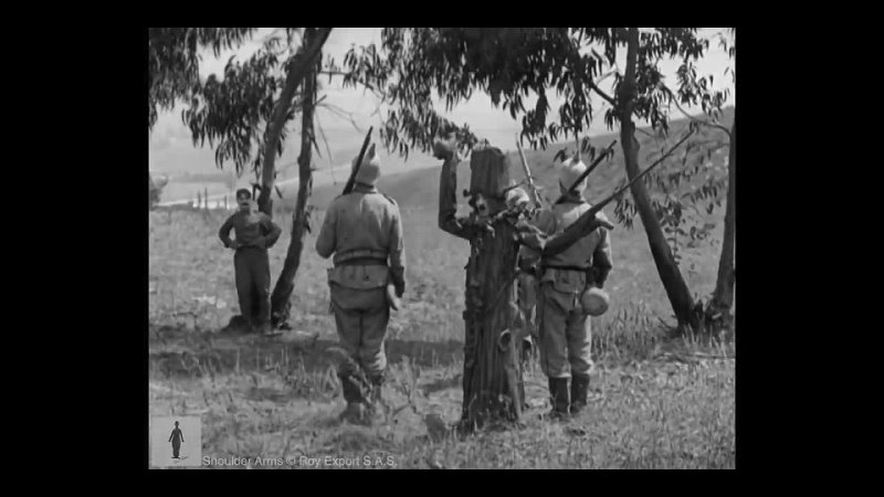 Charlie Chaplin in Tree Disguise - Daring Rescue and Narrow Escape