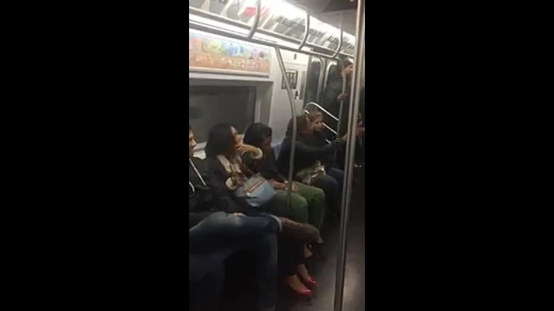 Man smacks the soul out of girl on the NY