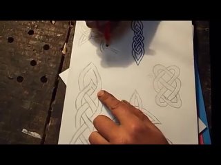 Рисуем простейший орнамент.построение “кельтского“ плетёного узора.how to draw a simple ornament