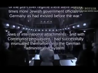 Adolf Hitler dared know and speak the truth about the internationalist Jew