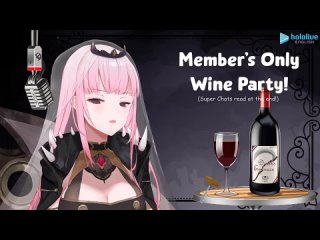 [Mori Calliope Ch. hololive-EN] 【MEMBER'S ONLY】Wine Party! Drankies and Chilling with my Dead Beats. #hololiveEnglish #holoMyth