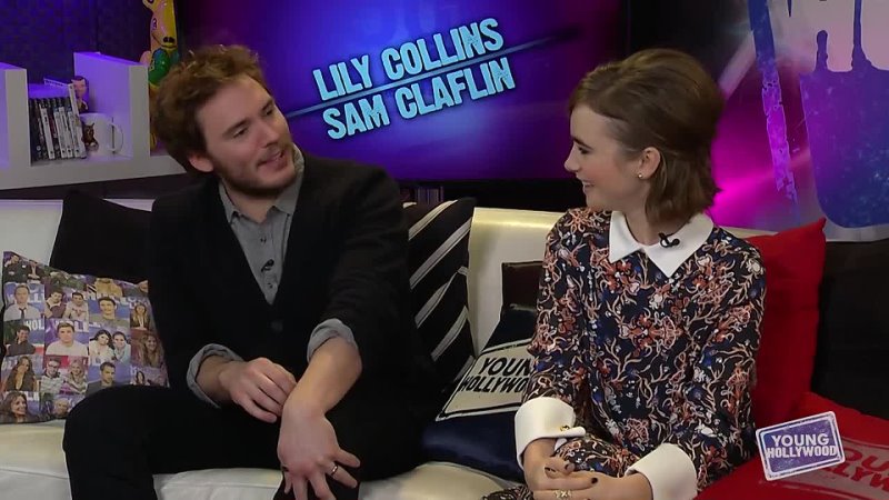 Lily Collins Sam Claflin on Filming Rom Com LOVE, ROSIE in