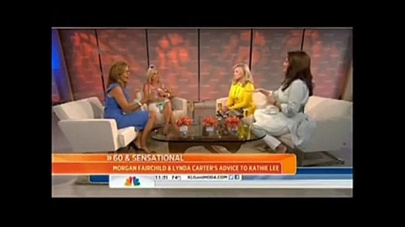 Lynda Carter and Morgan Fairchild celebrating Kathie Lee Giffords 60th Bday on Today