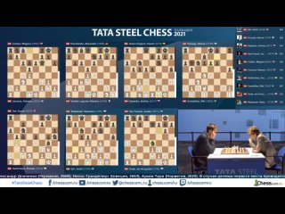 Tata Steel Chess 2021 Супертурнир в Вейк-ан-Зее 10 тур
