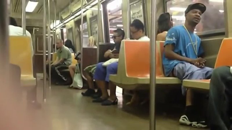 WEIRD AS FUCK Black Guy Crying on Subway Claiming hes Not Gay