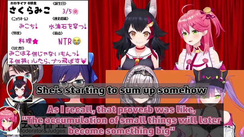 Akihabara Translations Hololive Vtubers Miko A chan discuss the Hentai game terminology NTR Hololive Sakura
