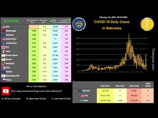 United States Coronavirus Pandemic Stats (Live) - Torangene