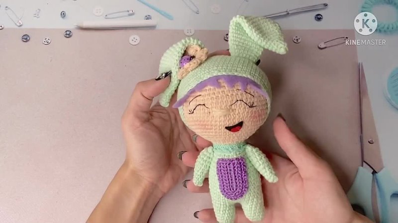 Игрушка Амигуруми - Пасхальные зайцы куколки (Juliwoolly toys)