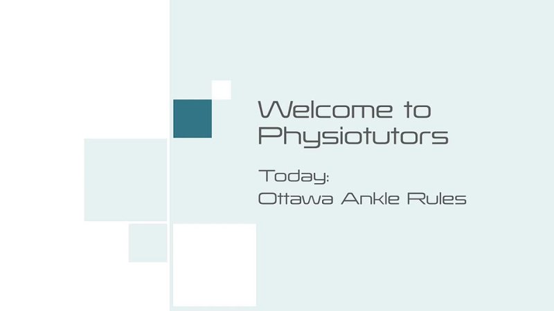 Ottawa Ankle Rules | Ankle Fracture