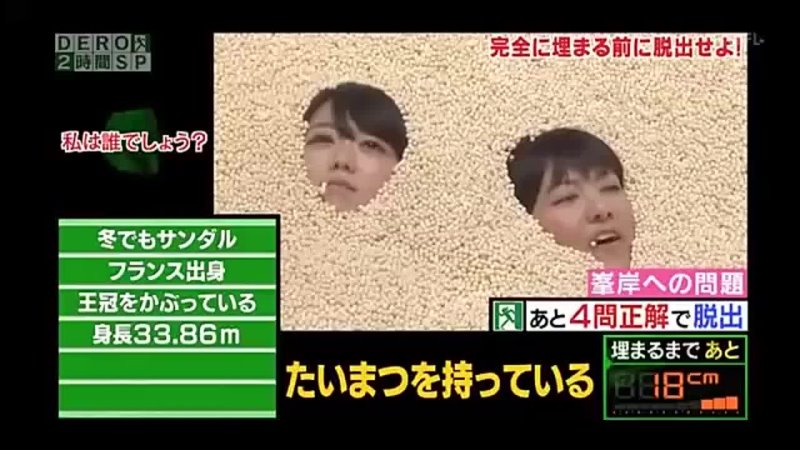 Japanese fake quicksand game show