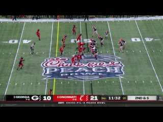 NCAAF 2020 Georgia vs Cincinnati Peach Bowl