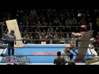 [IWU] Drake Younger, Danny Havoc & Jaki Numazawa vs Jun Kasai, Ryuji Ito & MASADA - BJW (02-01-2013) [Barbed Wire Boards, Lighttube Boards Deathmatch]