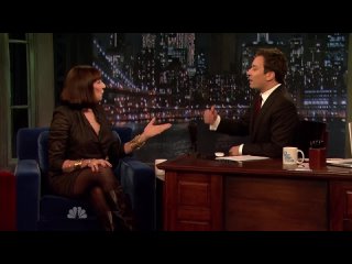 Jimmy Fallon 2012.02.20 Anjelica Houston