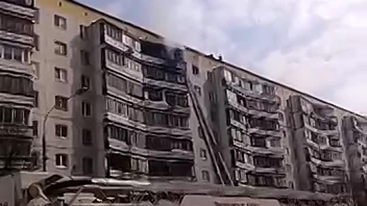 Пожар на улице Отрадная, дом № 11
