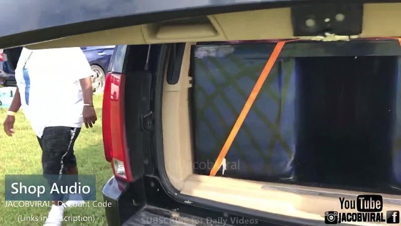ESCALADE GETS DESTROYED BY SUBWOOFERS!