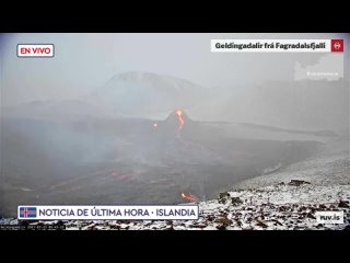 ISLANDIA  La erupcin del volcn Fagradalsfjall, cerca de la capital Reikiavik en vivo
