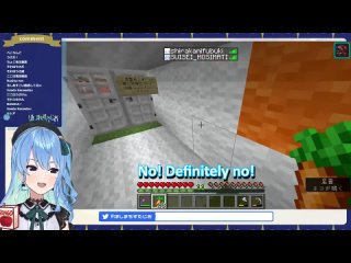 [OtakMori Translations - VTubers] 【Hololive】Suisei: Victim Of Pekoland Traps【Minecraft】【Eng Sub】