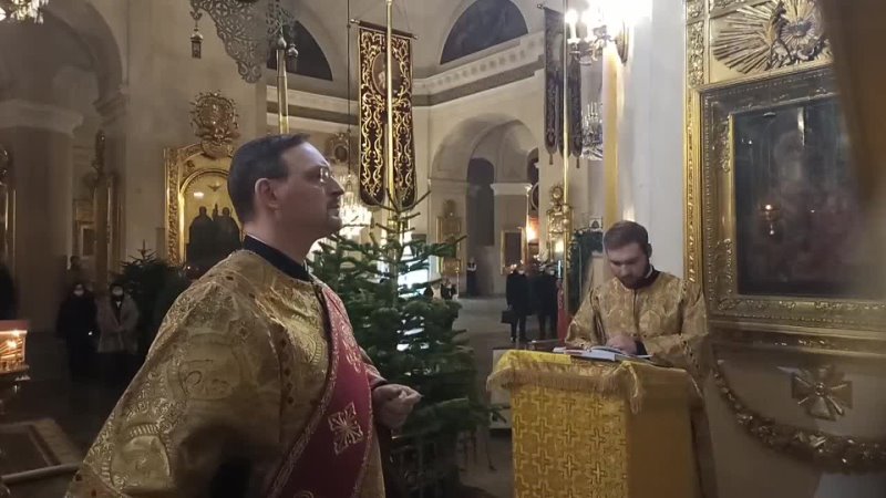 Запев на 9-ой песни Рождественского канона, исполняет пртд. Артемий Лебедев