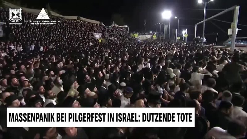 Massenpanik bei Pilgerfest in Israel Dutzende