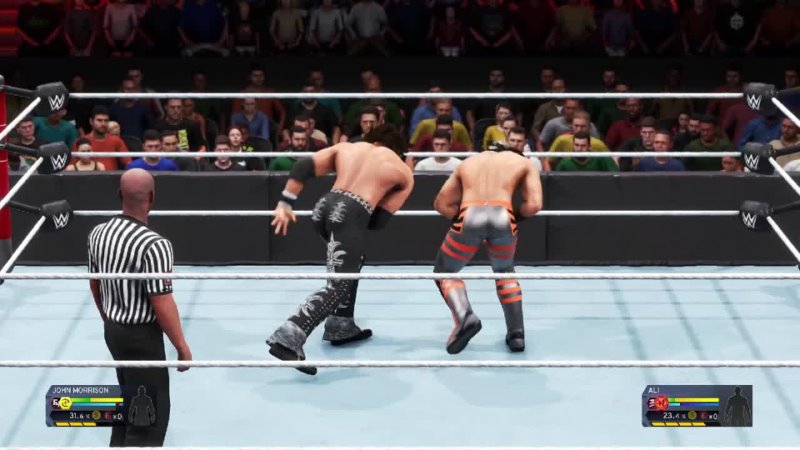  vs M.Ali-Singles match-Winner joined the WWE Intercontinental Championship match on the main card!
