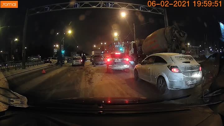 Авария на пересечение Дунайского проспекта и Софийской улицы.