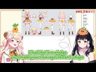 [Akihabara Translations [Hololive & Vtubers]] Nene’s illustrator explains natural big ones & pushed up ones [Hololive Momosuzu N