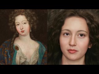 Портреты Людовика XIV и его фавориток, ожившие при помощи нейросетей