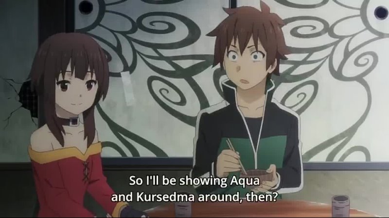 Konosuba Movie   Kazuma and Megumin share the same 