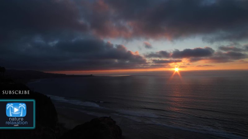 Torrey Pines Sunset 30 MIN 4K Nature Relaxation™ Video w Coastal Sounds