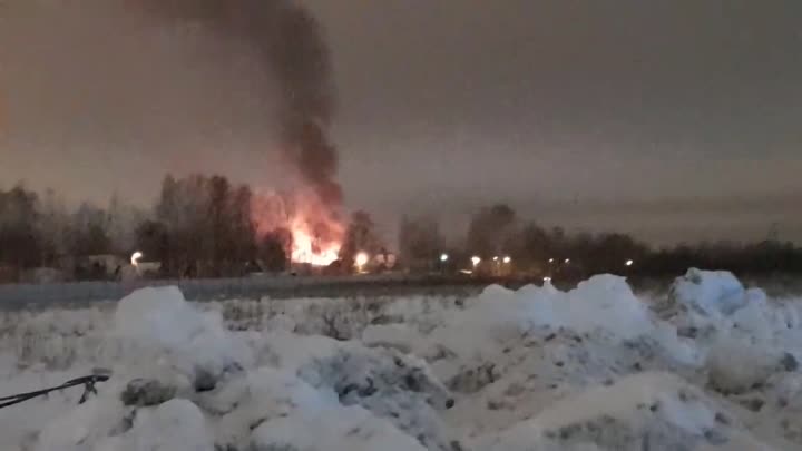 Горит дом СНТ Климовец на Парнасе