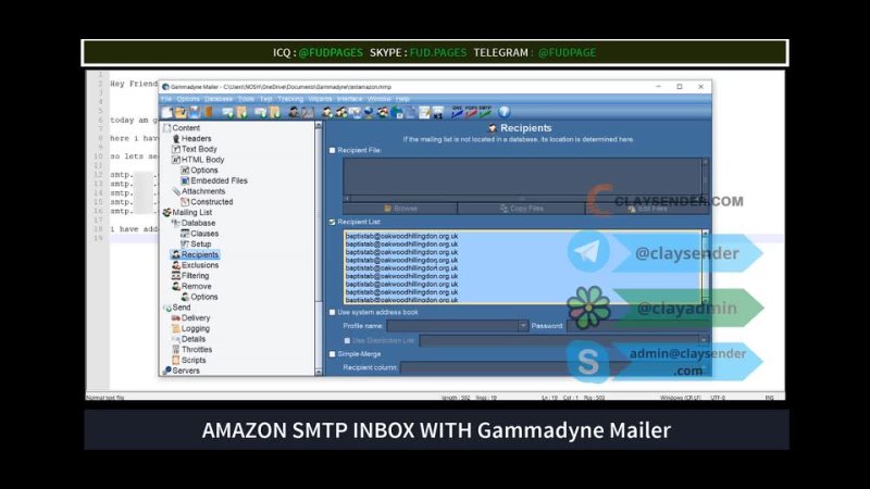 Amazon SMTP with Gammdyne