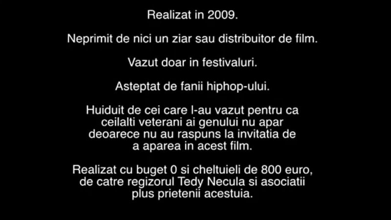 TANGO (2009) Un docu drama despre evolutia hiphopului in