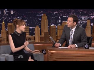 Jimmy Fallon 2014.04.28 Emma Stone