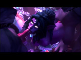 Warcraft PMV [World of Warcraft WoW Porn Jaina Assumi Tyrande Elf Draenei Human Hentai SFM NSFW Rule34 R34 Sex порно варкрафт]