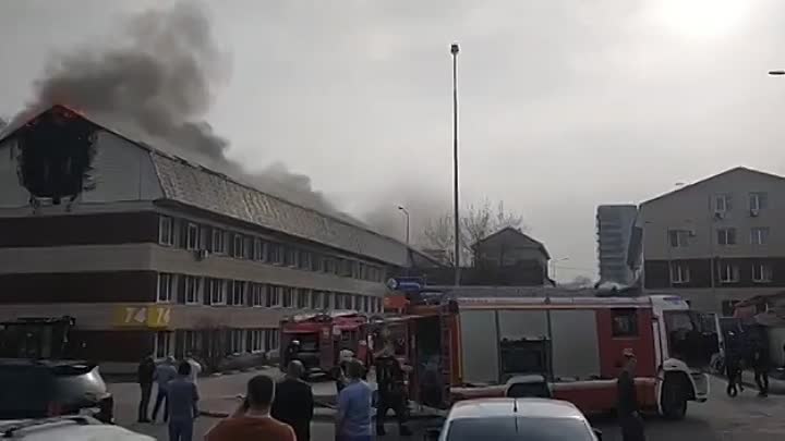 В БЦ IQ-Park на Угрешской улице пожар