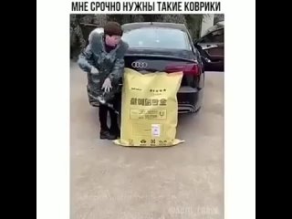 Красивый вариант ковриков для авто