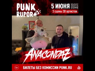 Anacondaz приглашают на фестиваль PunkRupor (, Москва, Music Media Dome)