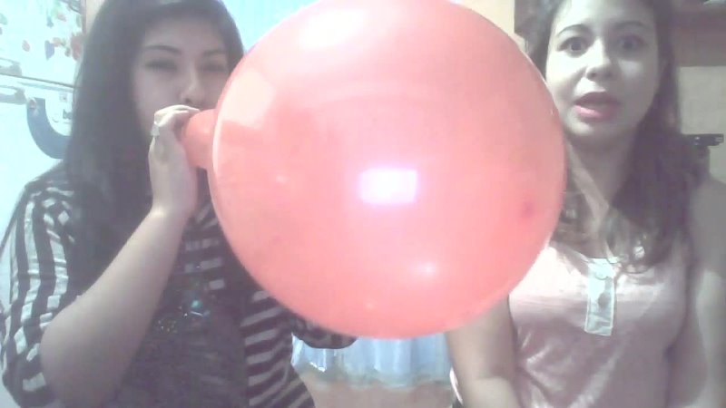 bursting red balloon challenge awesome