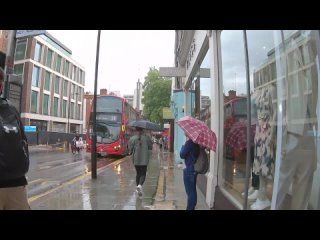 Rainy Afternoon, London Kensington Side Streets -  Walk