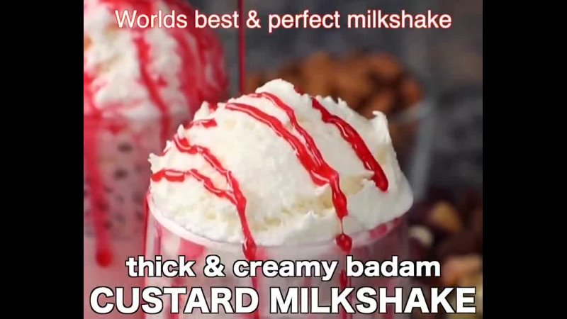 custard milkshake recipe custard badam