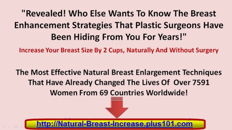 Pills To Increase Breast Size - Natural Breast Growth, Boob Enlargement