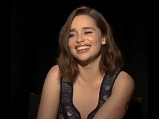 Emilia Clarke can’t stop laughing