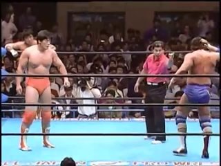 Dan Kroffat & Doug Furnas (c) vs. Kenta Kobashi & Tsuyoshi Kikuchi -  (AJPW Super Power Series 1992 - Day 8)