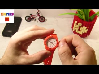 Skmei япония кварцевые детские часы водонепроницаемые желе спортивные pu ремешок наручные