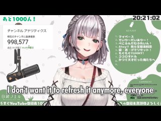 [Ritore Translations] Noel Subscribers Keep Decreasing After Reaching 1 Million [Hololive ENG SUB]