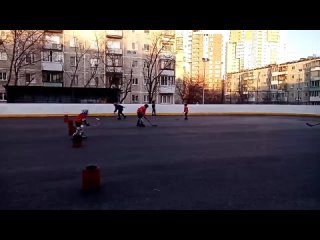 Роллер хоккей ХК Леда Екатеринбург тренировка малышей 1