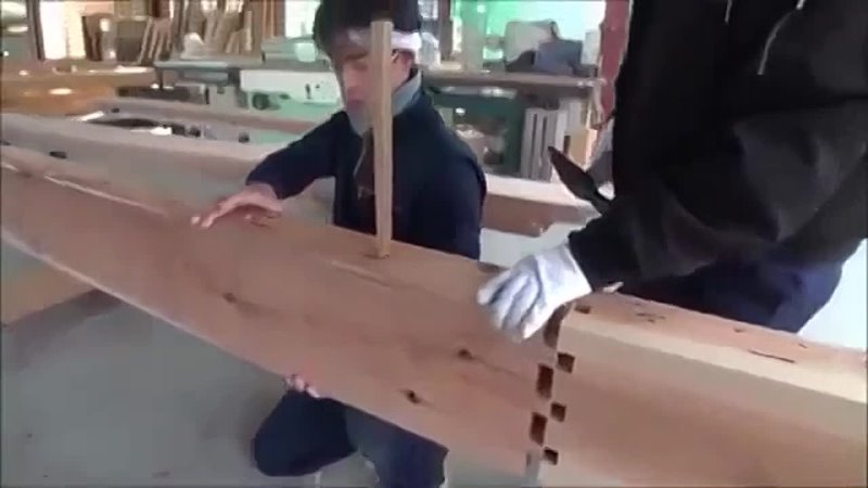 Технология соединения бревен от японских плотников    ⁣